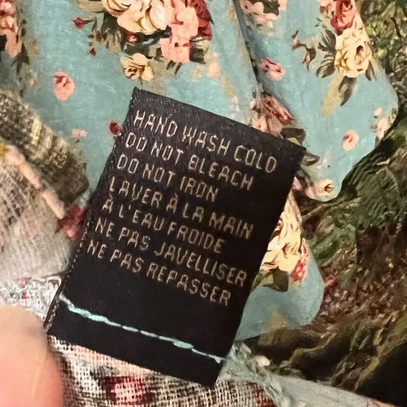 Lucca Couture Turquoise blue floral dress - Picture 5 of 7